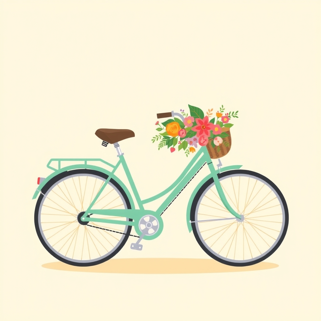 Flat bicycle
